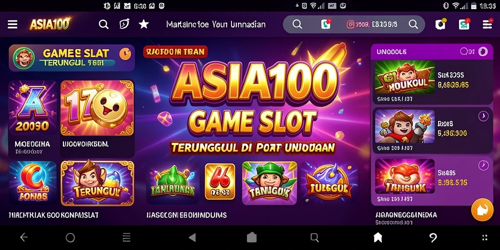 Tampilan gameplay menarik dari ASIA100, menampilkan keseruan permainan slot.