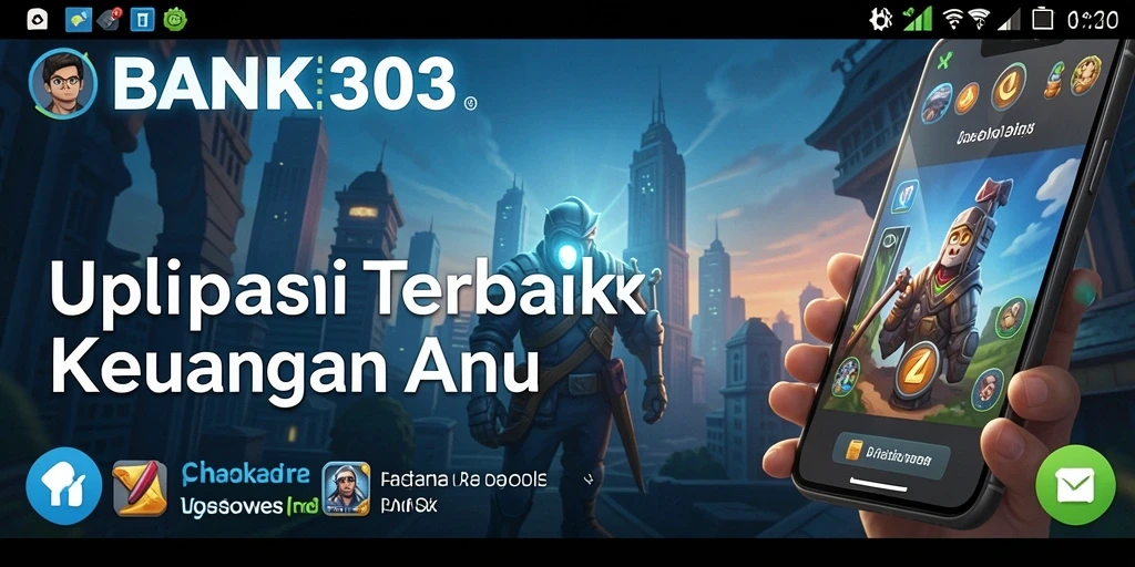 Tangkapan layar aplikasi BANK303 yang menunjukkan fitur pengelolaan keuangan.