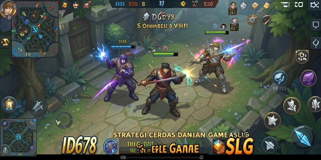 Screenshot gameplay <strong>ID678</strong> yang menunjukkan pertempuran strategis.