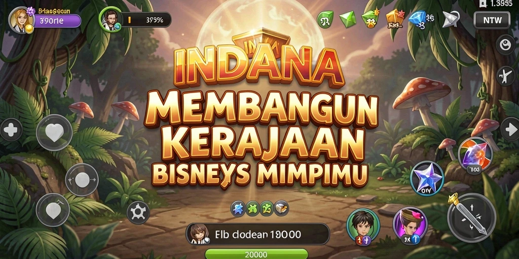 Tampilan gameplay menarik dari INDAAA yang menggambarkan strategi Tycoon.