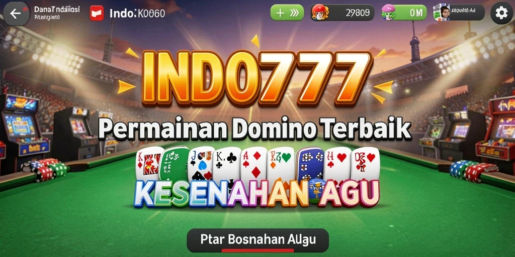 Screenshot gameplay seru dari permainan Domino INDO777.