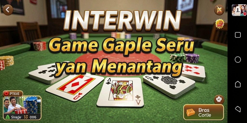 Tampilan gameplay Gaple seru dengan desain yang menarik.