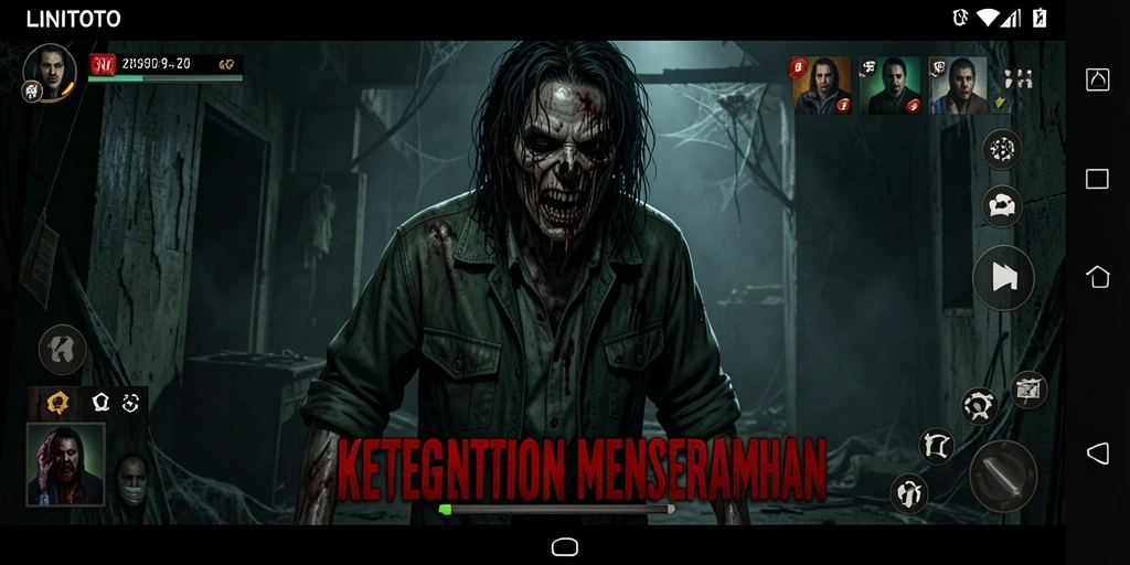 Tangkapan layar dari gameplay LINITOTO yang menyeramkan dan penuh ketegangan.