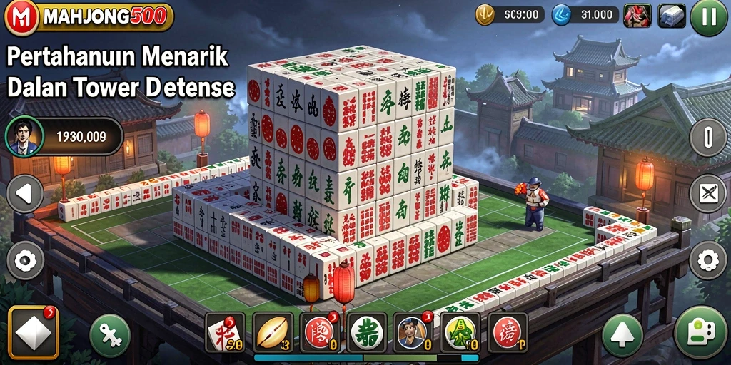 Gameplay seru dan menantang di dalam MAHJONG500.