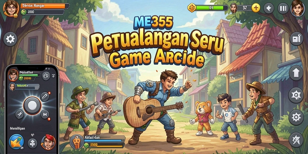 Screenshot ME355 menampilkan gameplay menyenangkan dan penuh warna.