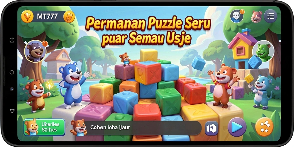 Screenshot gameplay MT777 menampilkan berbagai teka-teki menarik yang menantang.