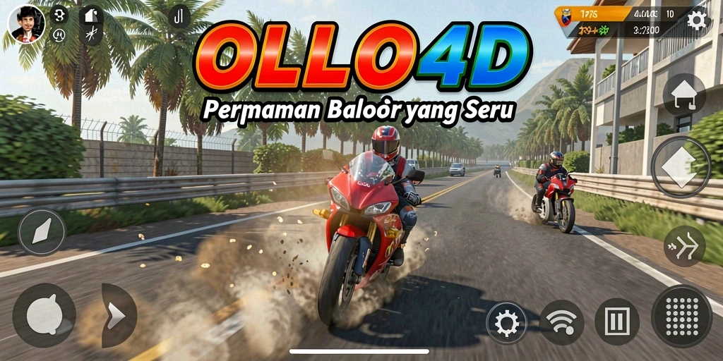 Menampilkan aksi balap motor yang intens dan menghibur.