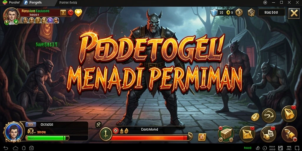 Gameplay PEDETOGEL menampilkan suasana mencekam dan penuh ketegangan.