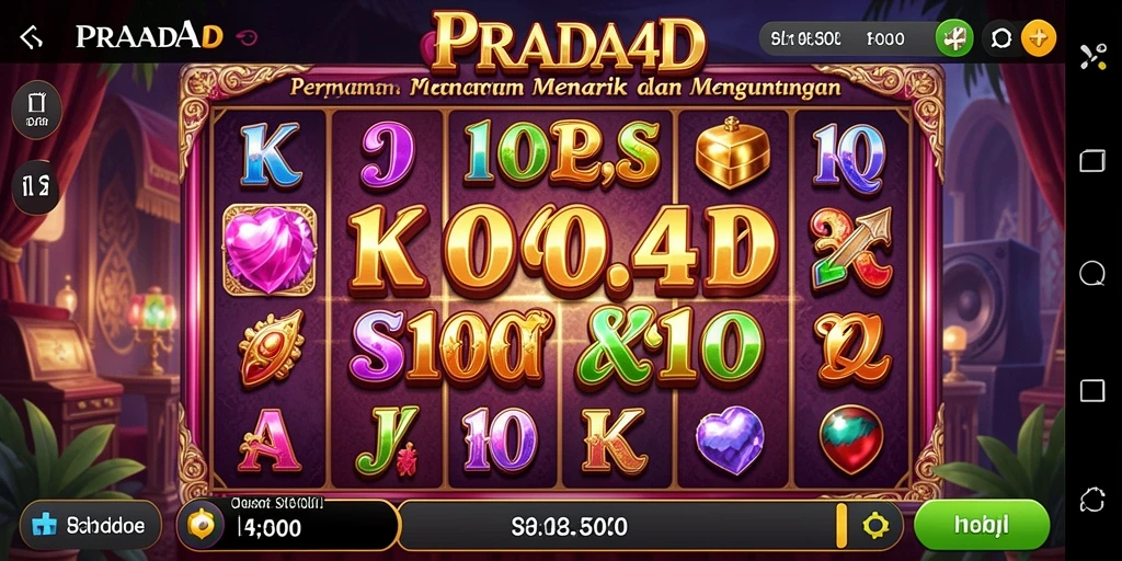 Tampilan menarik dari gameplay Slot PRADA4D dengan efek visual yang memukau.