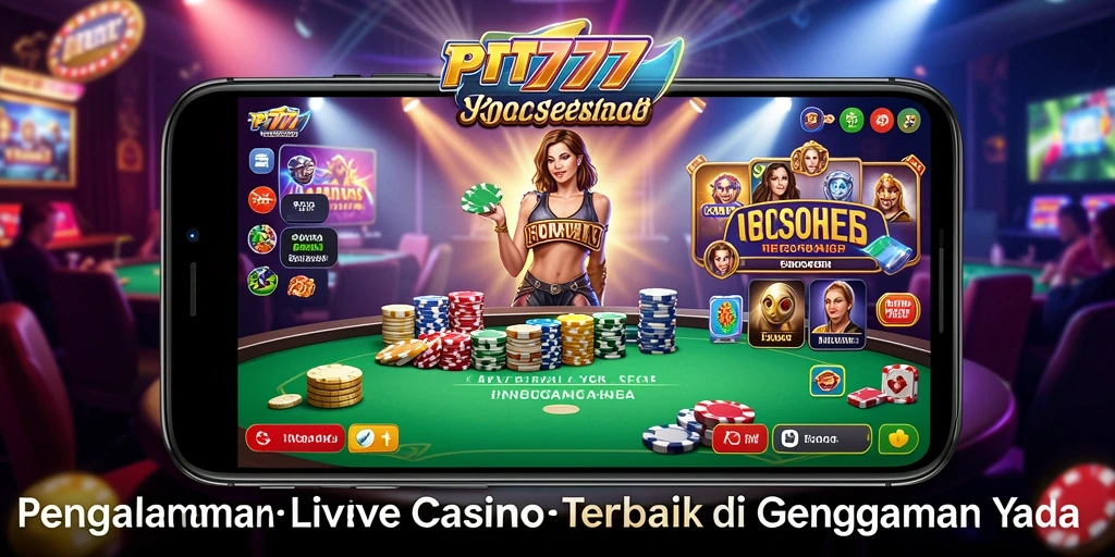 Tampilan gameplay Live Casino yang mendebarkan dan interaktif.