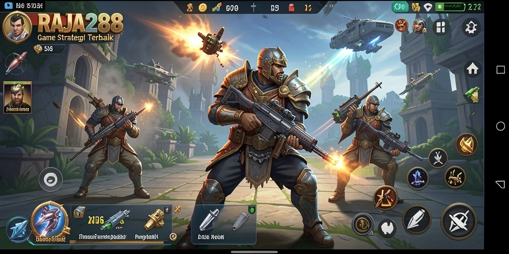 Tampilan gameplay RAJA288 yang mendebarkan dan penuh strategi.