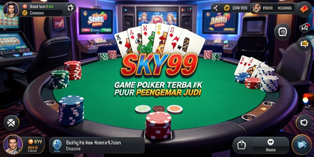 Tangkapan layar gameplay Poker yang mendebarkan dan penuh strategi.