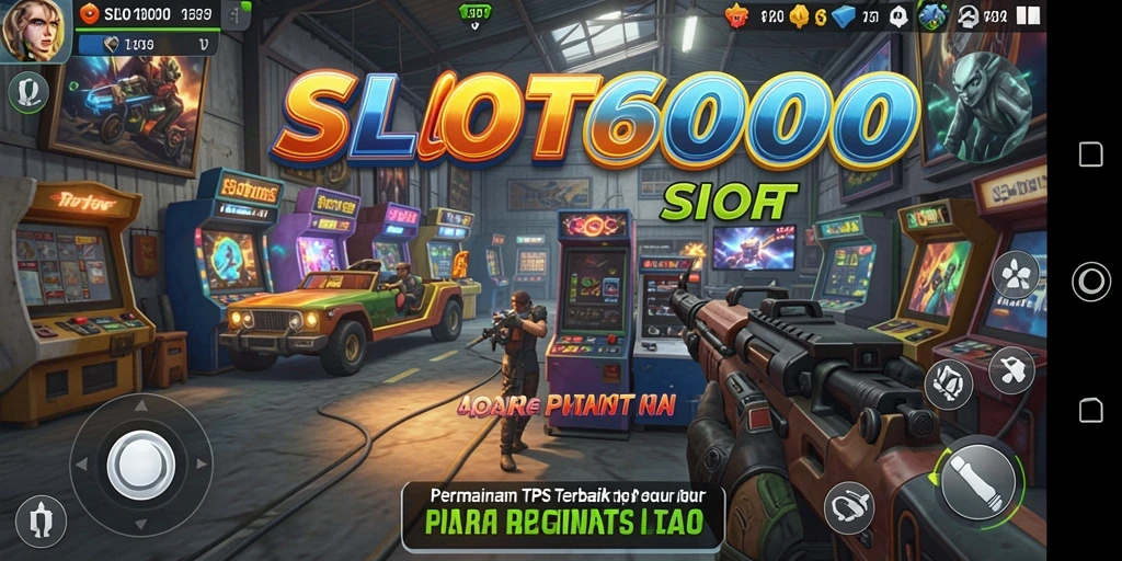 Tampilan gameplay SLOT6000 yang penuh warna dan interaktif.