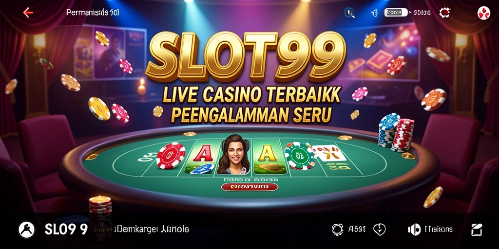 Tampilan gameplay Live Casino SLOT99 yang mendebarkan dan interaktif.