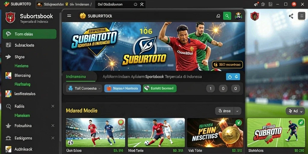 Tampilan gameplay SUBURTOTO yang menarik dengan fitur taruhan olahraga.