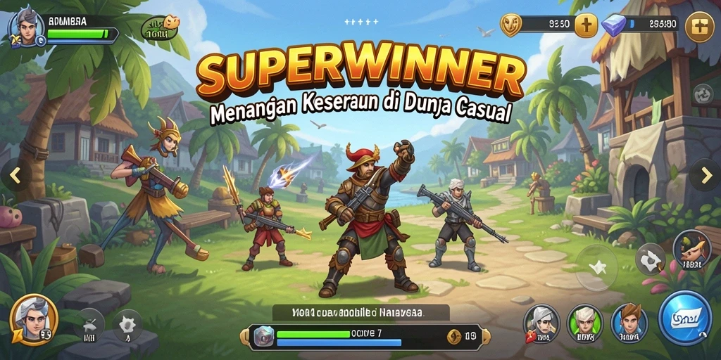 Tampilan menarik dalam <strong>SUPERWINNER</strong> yang menawarkan gameplay seru.