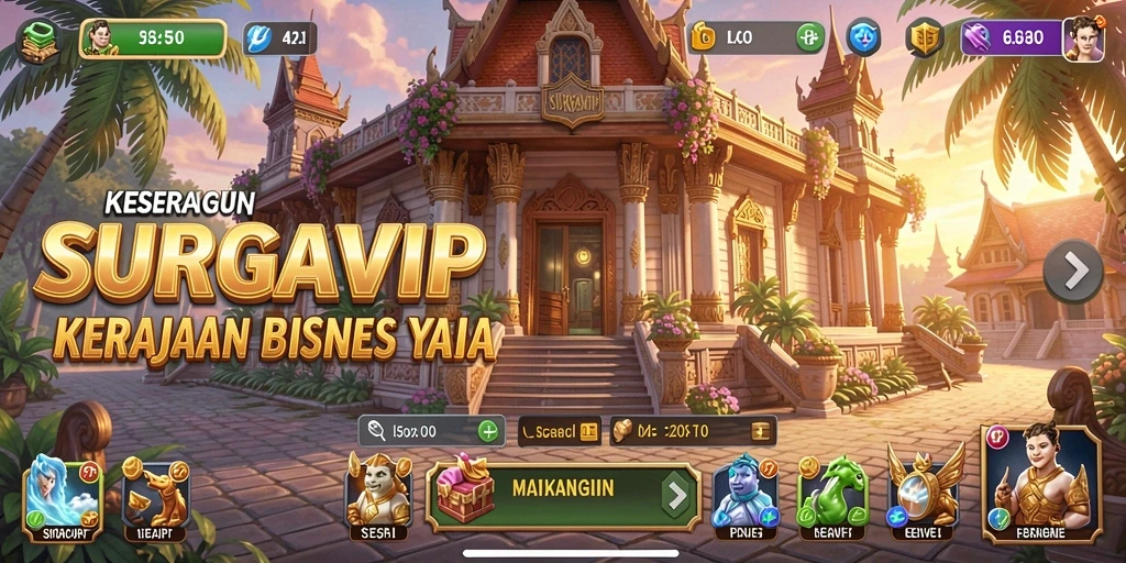 Tampilan gameplay SURGAVIP yang menarik dan interaktif.