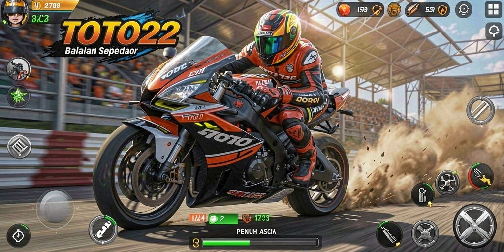 Gameplay seru di TOTO22 dengan balapan motor yang mendebarkan.