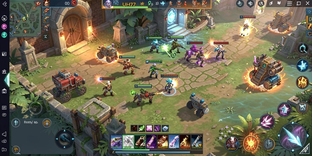 Tampilan gameplay UH77 yang seru dan strategis.
