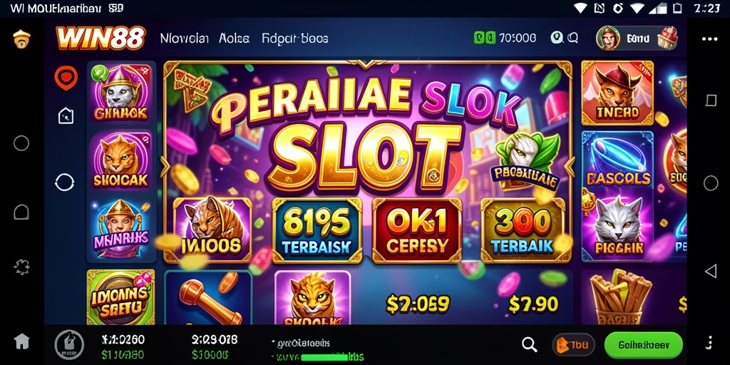 Screenshot game WIN88 menampilkan gameplay Slot yang mendebarkan.
