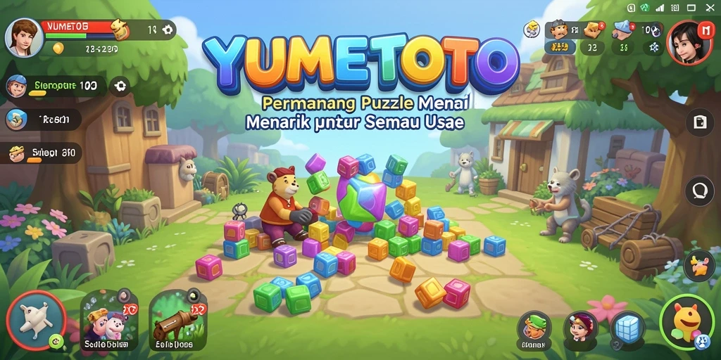 Gameplay seru dan menantang dari YUMETOTO di layar.